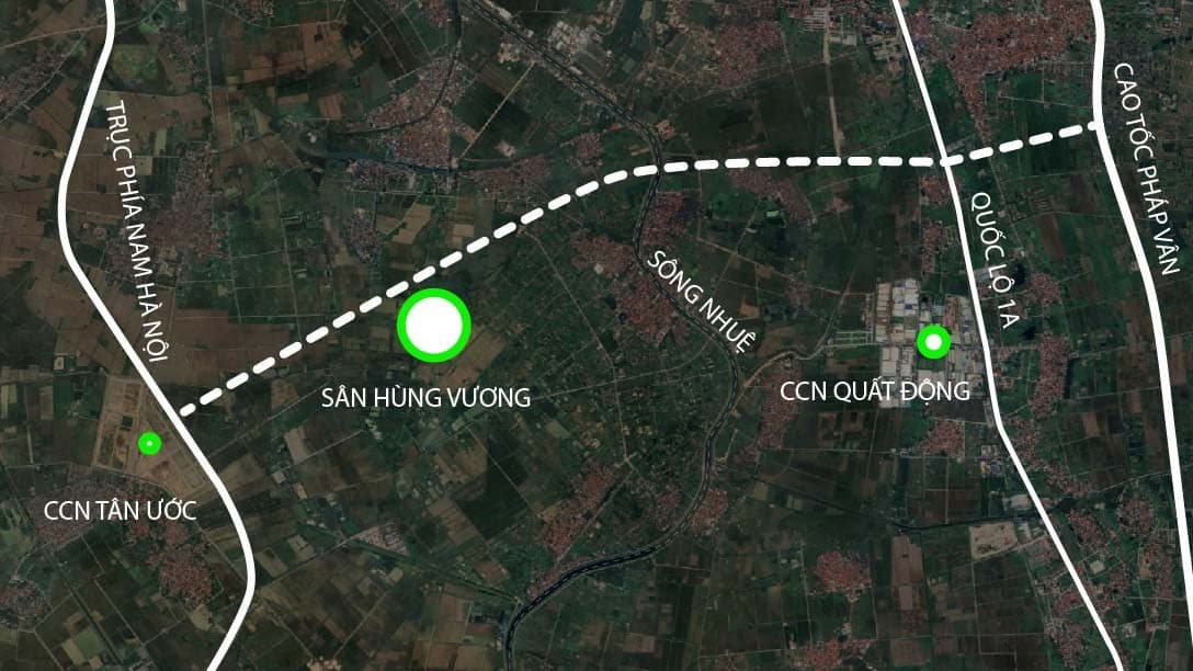 Toàn cảnh đại lộ rộng gần gấp 3 lần đường băng sân bay, chạy xuyên siêu dự án 925.000 tỷ đồng, kết nối trực tiếp tới sân vận động 135.000 chỗ lớn nhất thế giới của Vingroup