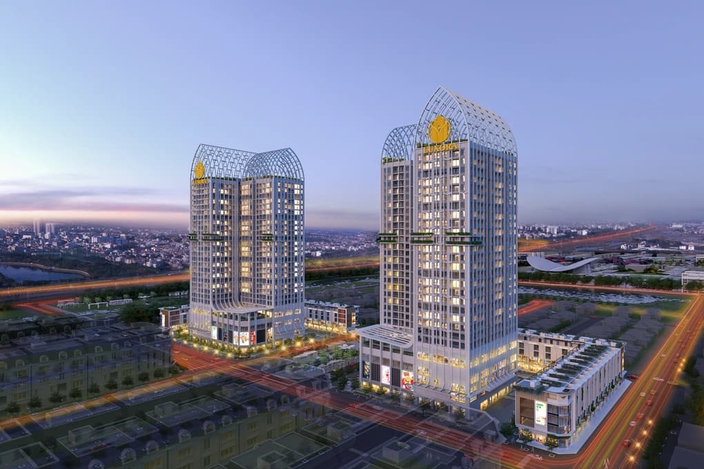 Cất nóc tòa căn hộ Luxora Bắc Giang