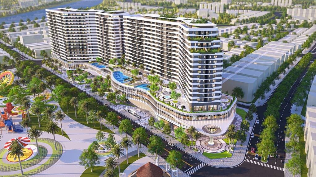 Lợi thế nằm trong khu đô thị ba mặt giáp sông của Diamond Sky