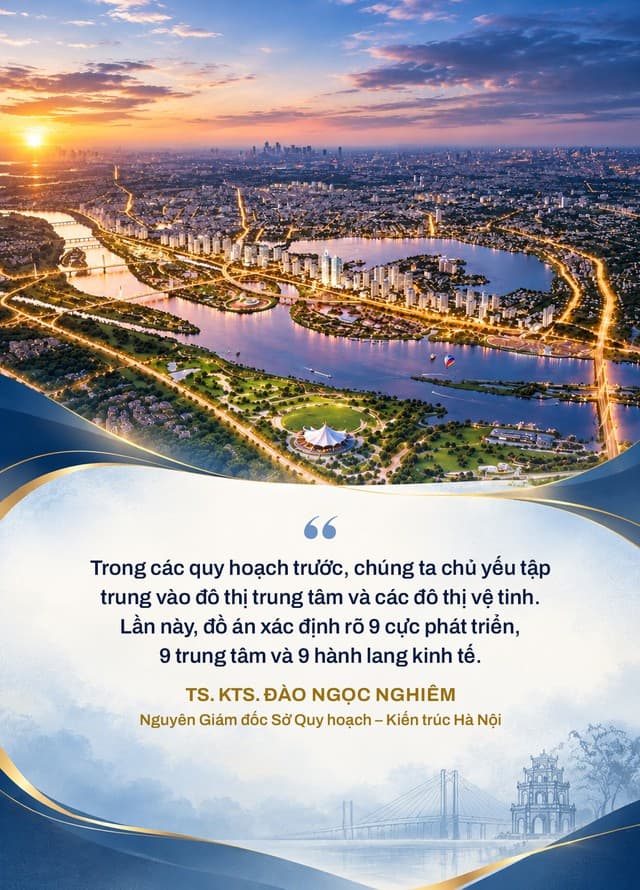 TS.KTS Đào Ngọc Nghiêm: Cuộc tái cấu trúc thế kỷ của Hà Nội tạo ra kỳ tích, "đánh thức" sông Hồng trở thành biểu tượng phát triển mới của Thủ đô